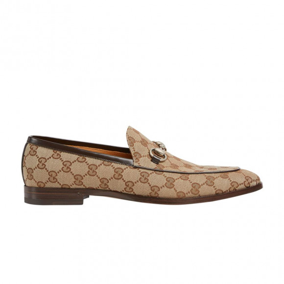 Gucci GG Canvas Loafer 'Ebony' | Cream | Men's Size 7.5 - 795117-FADMU-9750
