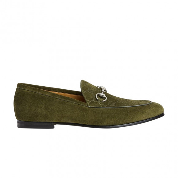 Gucci Horsebit Loafer 'Dark Green Suede' | Men's Size 7 - 798997-AADWC-3346