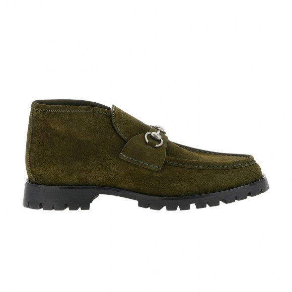 Gucci Ankle Boot With Horsebit 'Green Suede' | Men's Size 9 - 801057-0PV00-3037