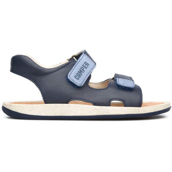 CAMPER Bicho - Sandals for Boys - Blue, Smooth leather - 80411