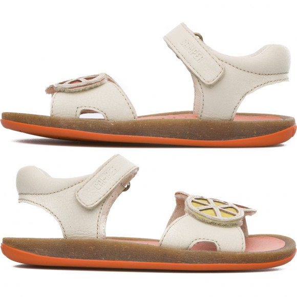 CAMPER Twins - Sandals for  - Beige, Smooth leather - 80553