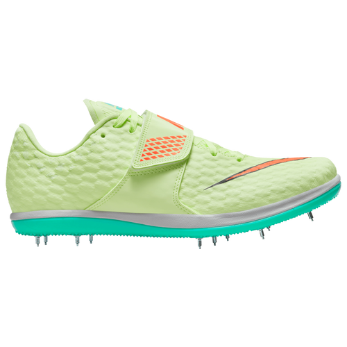 Nike Zoom HJ Elite - Men's High Jump Shoes - Barely Volt / Hyper Orange / Dynamic Turquoise - 806561-700