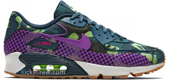 Nike AIr Max 90 JCRD PRM Teal Purple Marathon Running Shoes/Sneakers 807298-300 - 807298-