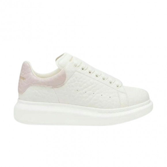 Alexander McQueen Wmns Oversized Grainy Leather 'White Pink' | Women's Size 7 - 808173WHAEG9184