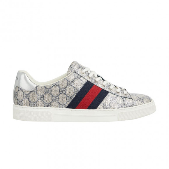 Gucci Ace 'GG Supreme Canvas - Beige Blue' | Cream | Men's Size 9 - 812047-FAD2F-8742
