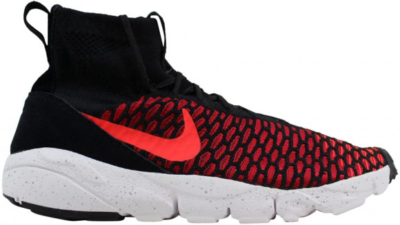 Nike Air Footscape Magista Flyknit Black/Bright Crimson - 002 - 816560 - nike women shoes gray with navy dress code - Cool Grey - Gym Red