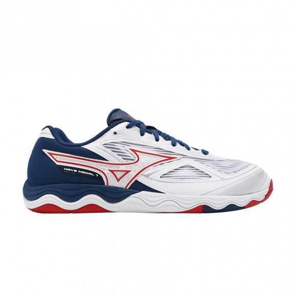 Mizuno Wave Medal 7 Wide 'White Salsa Greystone' | Men's Size 5.5 - 81GA241501
