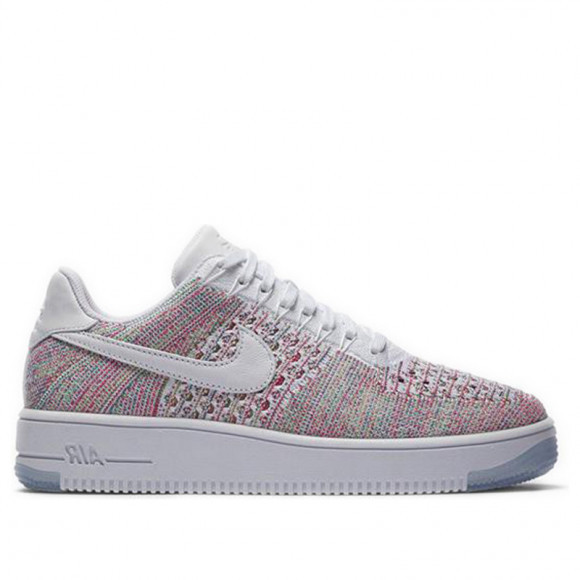Nike turfs Womens WMNS Air Force 1 Flyknit Low 'White Radiant Emerald' White/White-Radiant Emerald Sneakers/Shoes 820256-102 - 820256-102