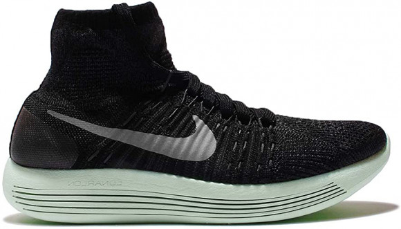 Nike Lunarepic Flyknit LB Black Metallic Silver (W) - 827403-003