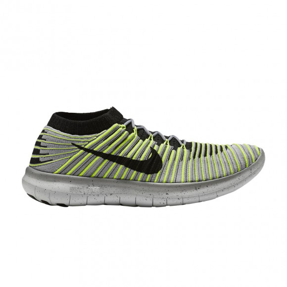 Nike Free RN Motion Flyknit 'Wolf Grey Volt' | Men's Size 10.5 - 834584-007