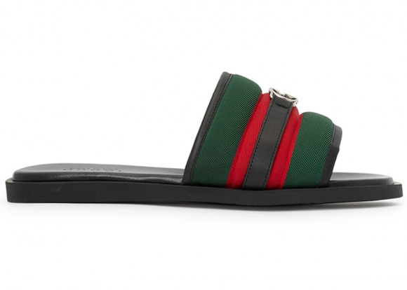 Gucci Interlocking G Slide Black Green Red - 835091-HAAHH-8449
