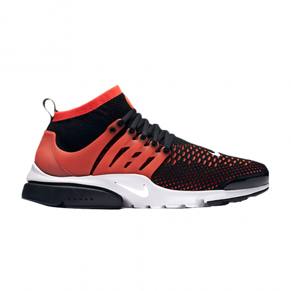 Air Presto Ultra Flyknit 'Black Bright Crimson' - 835570-006