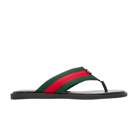 Gucci Thong Sandal With Interlocking G 'Web Black' | Men's Size 11 - 838083-HAAL0-8444
