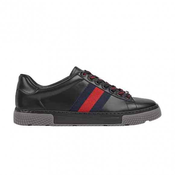 Gucci Ace Sneaker 'Black Leather' | Men's Size 9.5 - 849836-AAFN3-1076