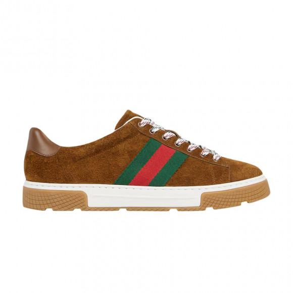 Gucci Ace Sneaker 'Brown Suede' | Men's Size 12 - 849836-AAFS3-2154