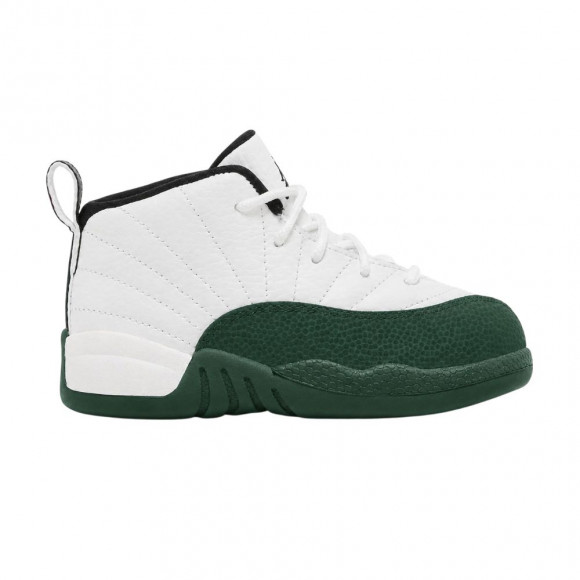 Air Jordan 12 Retro TD 'Bucks' | White | Infant Size 9 - 850000-103