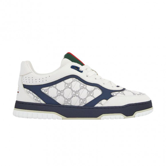 Gucci Re-Web Sneaker 'White Blue GG Leather' | Men's Size 7 - 850193-AAFOO-9071