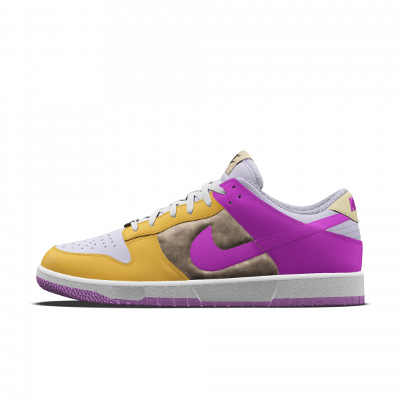 Chaussure personnalisable Nike Dunk Low Unlocked By You - Rose - 8520708132