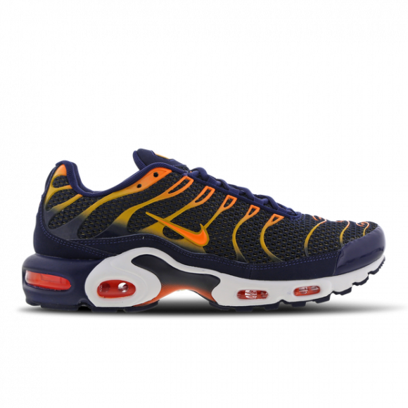 nike air max plus yellow and blue