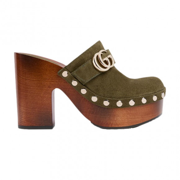 Gucci Wmns Platform Clog 'Forest Green' | Women's Size 7 - 853690-AADUN-3037