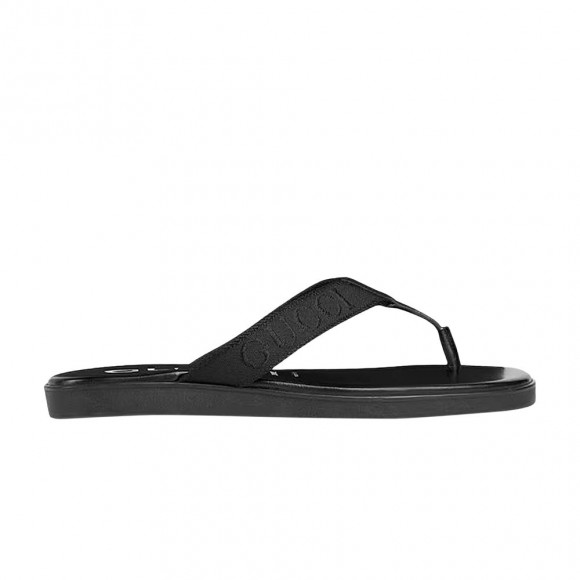 Gucci Thong Sandal 'Black' | Men's Size 10 - 854486-HAAOA-1000