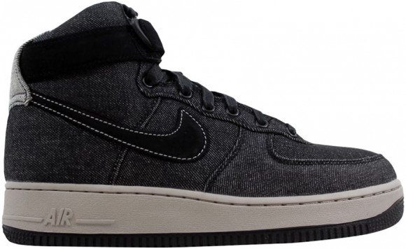 Nike Air Force 1 Hi SE Denim Black/Dark Grey-Cobblestone (W) - 860544-003