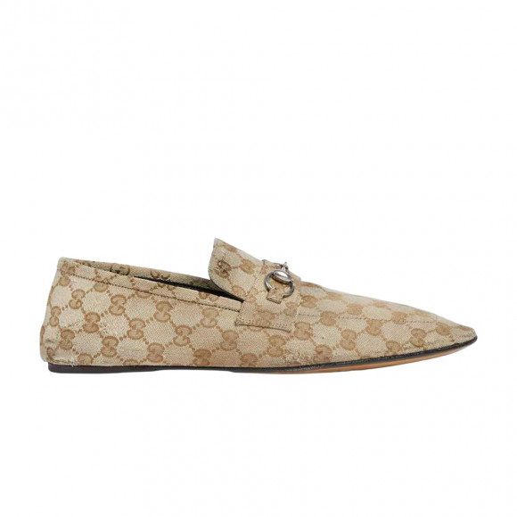 Gucci Worn-Out Effect Ragazzo Loafer 'GG Brown' | Men's Size 7.5 - 863033-FAFUW-9611