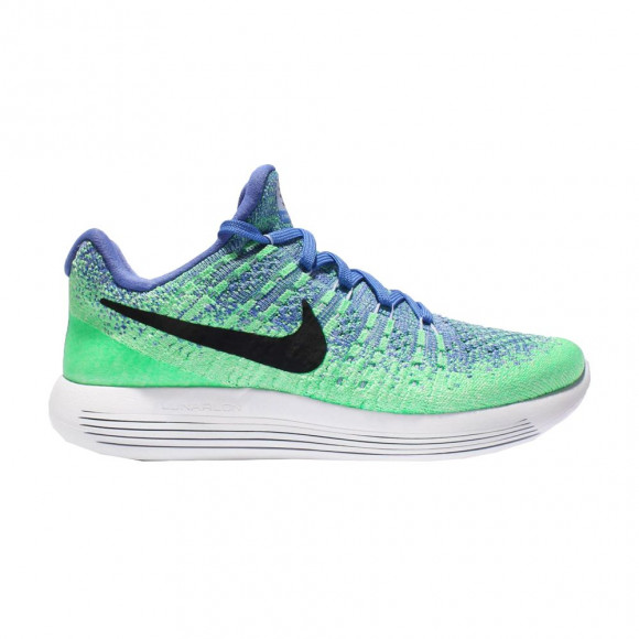 Nike Wmns LunarEpic Low Flyknit 2 'Medium Blue' | Green | Women's Size 6.5 - 863780-401