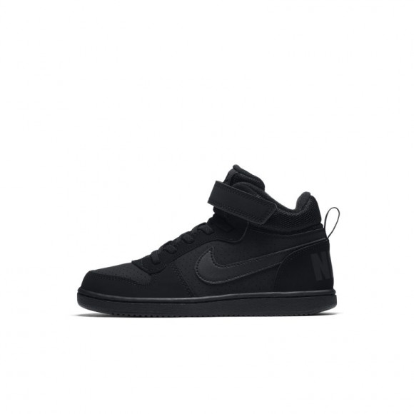 NikeCourt Borough Mid - sko til små børn - Black - 870026-001
