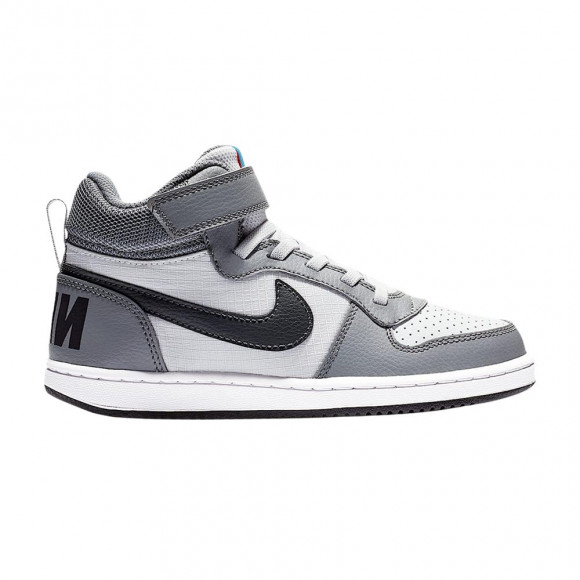 Nike Court Borough Mid PS 'Cool Grey/Pure Platinum/Photo Blue/Anthracite' | Kid's Size 11 - 870026-009
