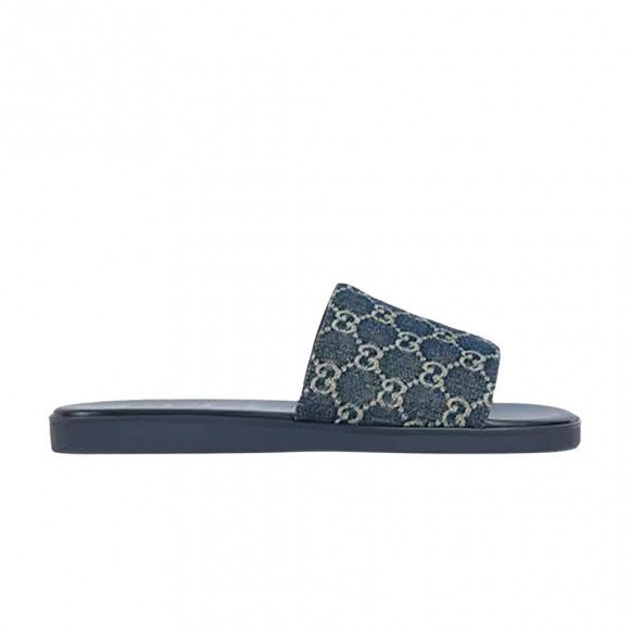 Gucci Slide Sandal 'Dark Blue' | Men's Size 5 - 871685-FAF4Y-4740
