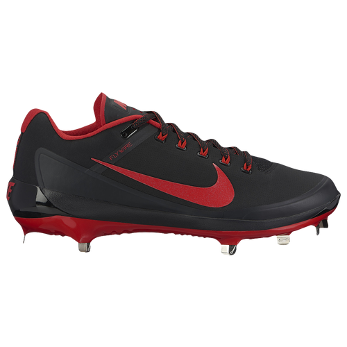 Nike Air Clipper 2017 - Men's Metal Cleats Shoes - Black / University Red / University Red - 880261-066