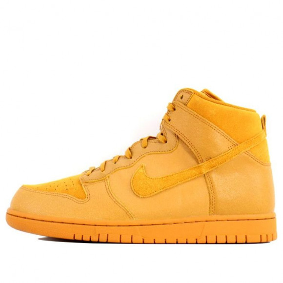 Nike Dunk High Premium Yellow Sneakers/Shoes 881232-700 - 881232-700