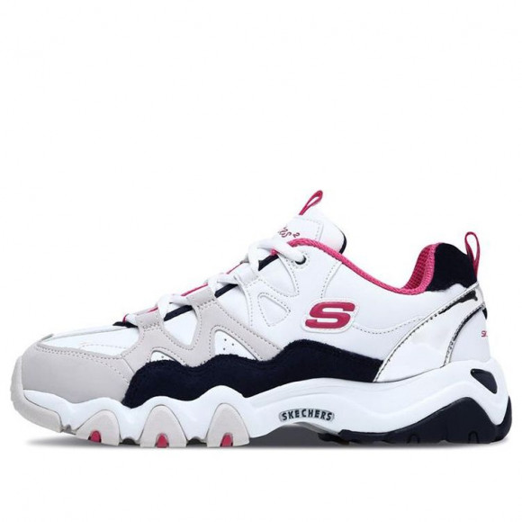 Skechers (WMNS) D'Lites 2.0 WHITE/RED Chunky Shoes 88888112-WFUS - 88888112-WFUS