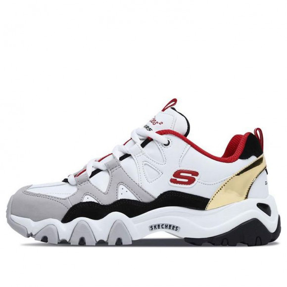 Skechers (WMNS) D'Lites 2.0 WHITE/RED Chunky Shoes 88888112-WRBK - 88888112-WRBK
