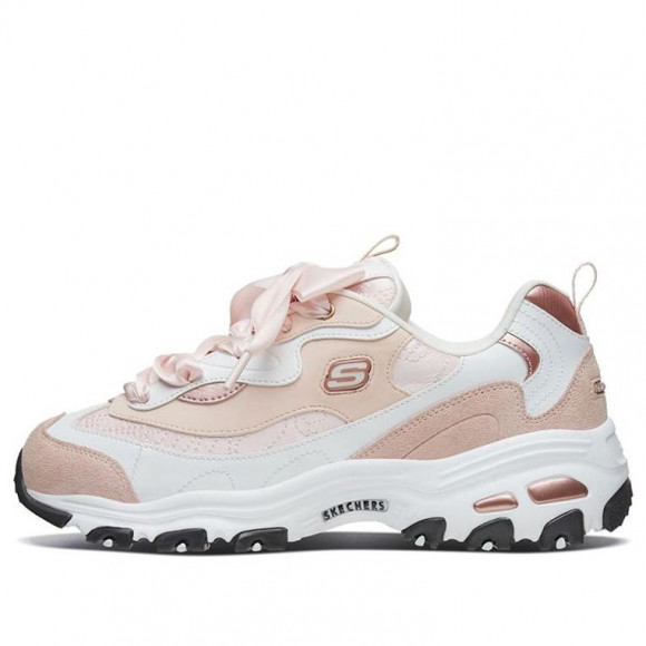 Skechers (WMNS) D'Lites 1.0 WHITE/GOLDPINK Chunky Shoes 88888353-WTRG - 88888353-WTRG