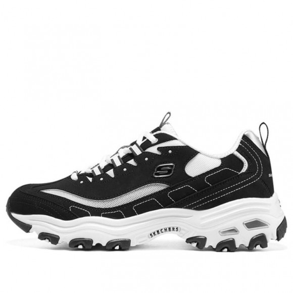 Skechers D’Lites 1.0 BLACK/WHITE Chunky Shoes 894129-BKW - 894129-BKW