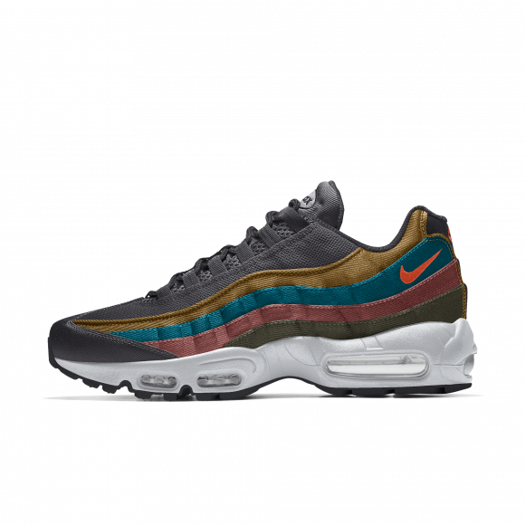 Chaussure personnalisable Nike Air Max 95 By You pour Homme - Marron - 8951100390