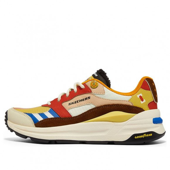 Skechers X One Piece Womens WMNS Running Shoes Multicolor Yellow/Multi-Color彩 Athletic Shoes 896035-YLMT - 896035-YLMT