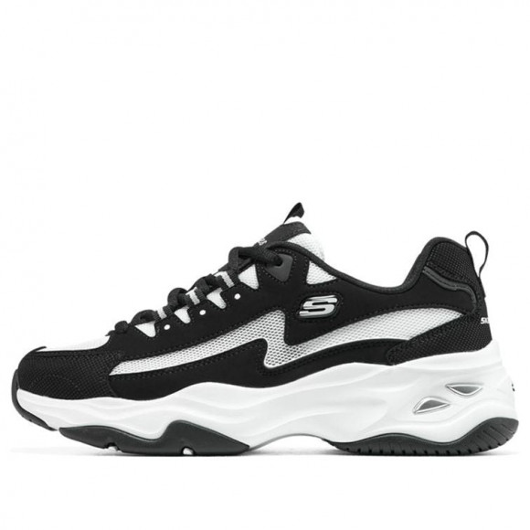 Skechers D'Lites 4.0 BLACK/WHITE Chunky Shoes 896114-BKW