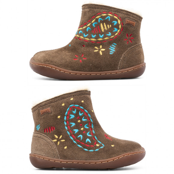 CAMPER Twins - Smart casual shoes for  - Brown, Suede - 90232