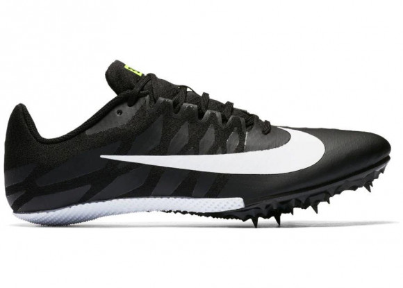 Nike Zoom Rival S 9 - Men's Sprint Spikes - Black / White / Volt - 907564-017