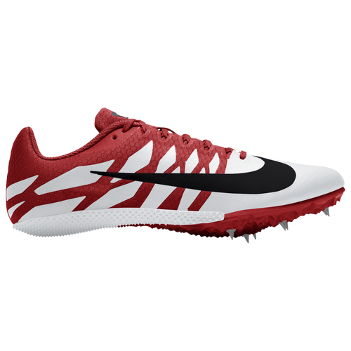 Nike Zoom Rival S 9 - Men's Sprint Spikes - University Red / Black / White - 907564-605