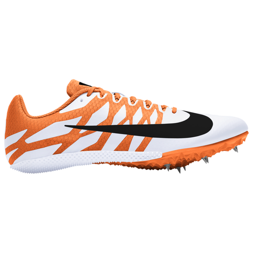 Nike Zoom Rival S 9 - Men's Sprint Spikes - Cone Orange / Black / White - 907564-802