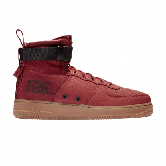 Nike SF Air Force 1 Mid 'Dune Red' - 917753-600