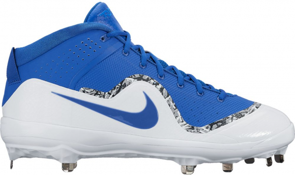 Nike Force Air Trout 4 Pro Metal Cleat Game Royal White - 917920-444