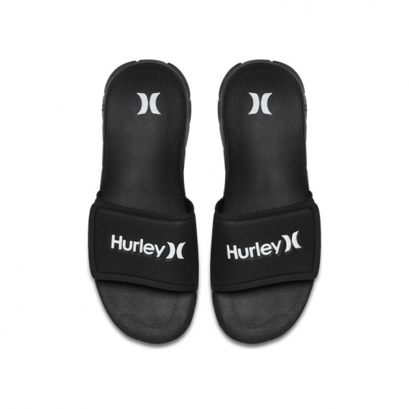 Hurley Fusion Slide Sandalias - Hombre - Negro