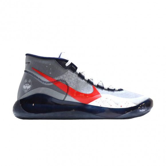 Nike Zoom KD 12 'UConn Alternate Away' PE | Grey | Men's Size 13 - 947322-PC-SU19-MNBSKT-470Z2