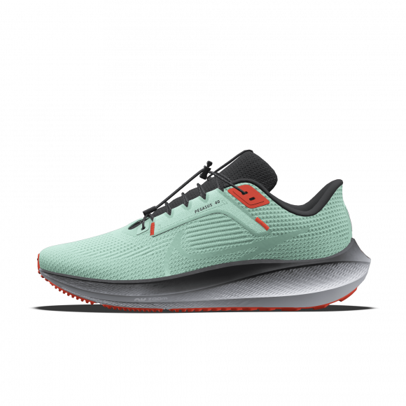 Damskie personalizowane buty do biegania po asfalcie Nike Pegasus 40 By You - Niebieski - 9509058677