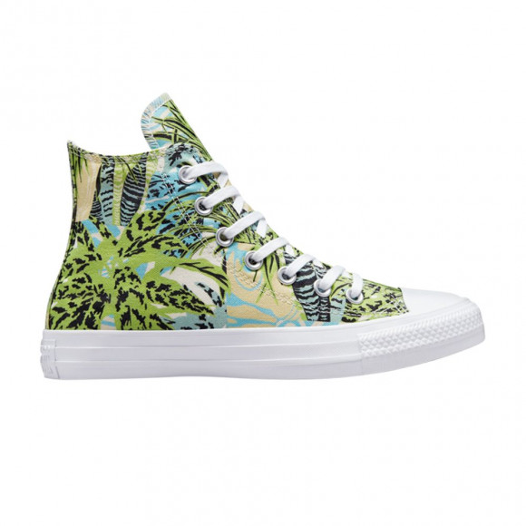 Converse Wmns Chuck Taylor All Star High 'Tropical Florals' | Green | Women's Size 12 - A00547F